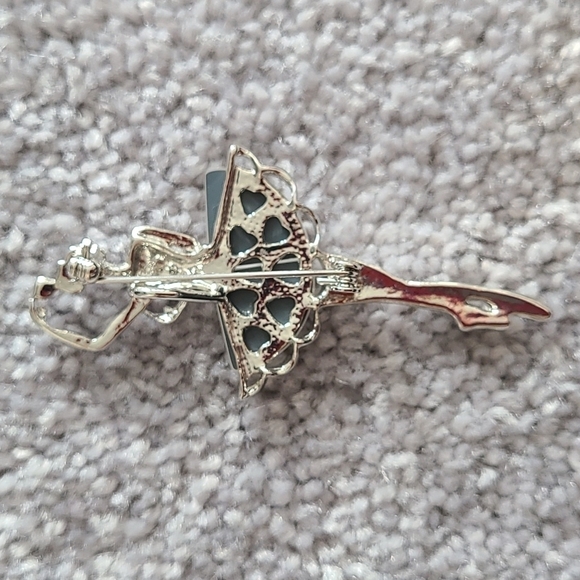 TRÏBE CZ Stone Ballerina Pin Brooch NWOT - Picture 3 of 7